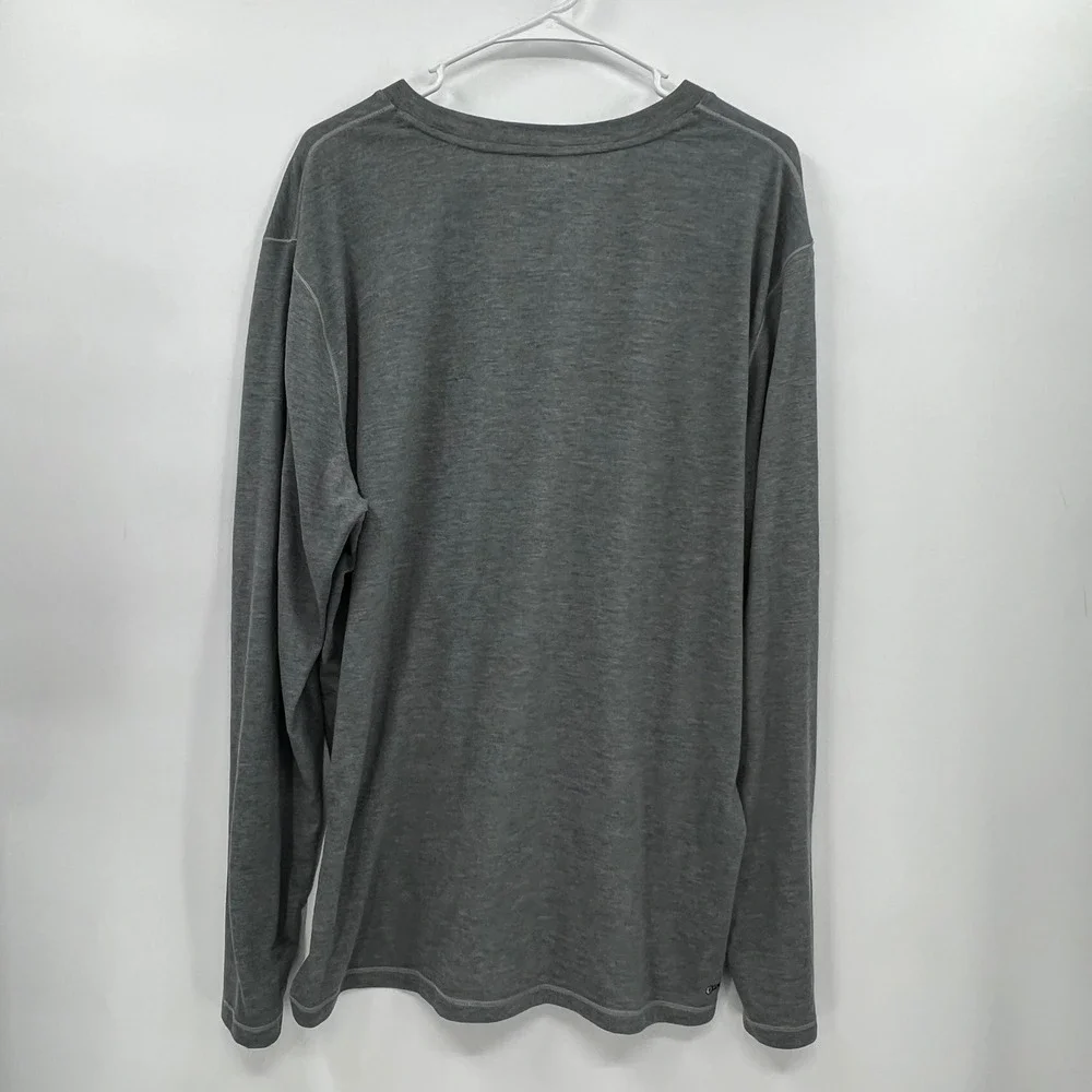 The‎ North Face XXL Long Sleeve Shirt Mens Grey FlashDry Heathered Activewear